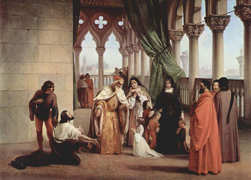 Francesco Hayez The Parting of the Two Foscari china oil painting image